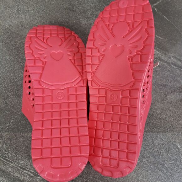 Barbara King Sole Steppers Shoes Small Dark Pink Slip On Gardening Slides - Picture 7 of 11